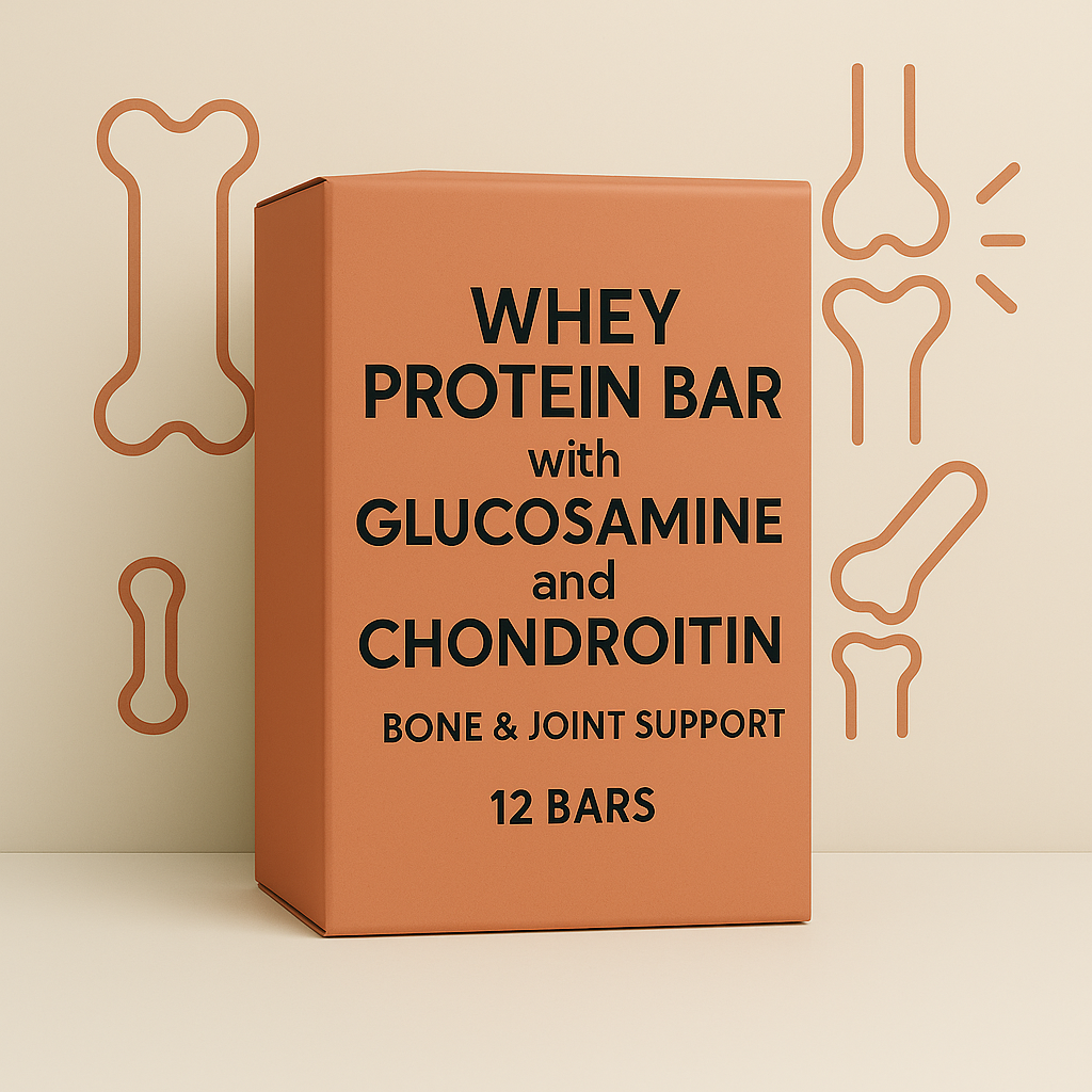Photograph of product: Whey Protein Bar with Glucosamine and Chondroitin  Bone and Joint Support