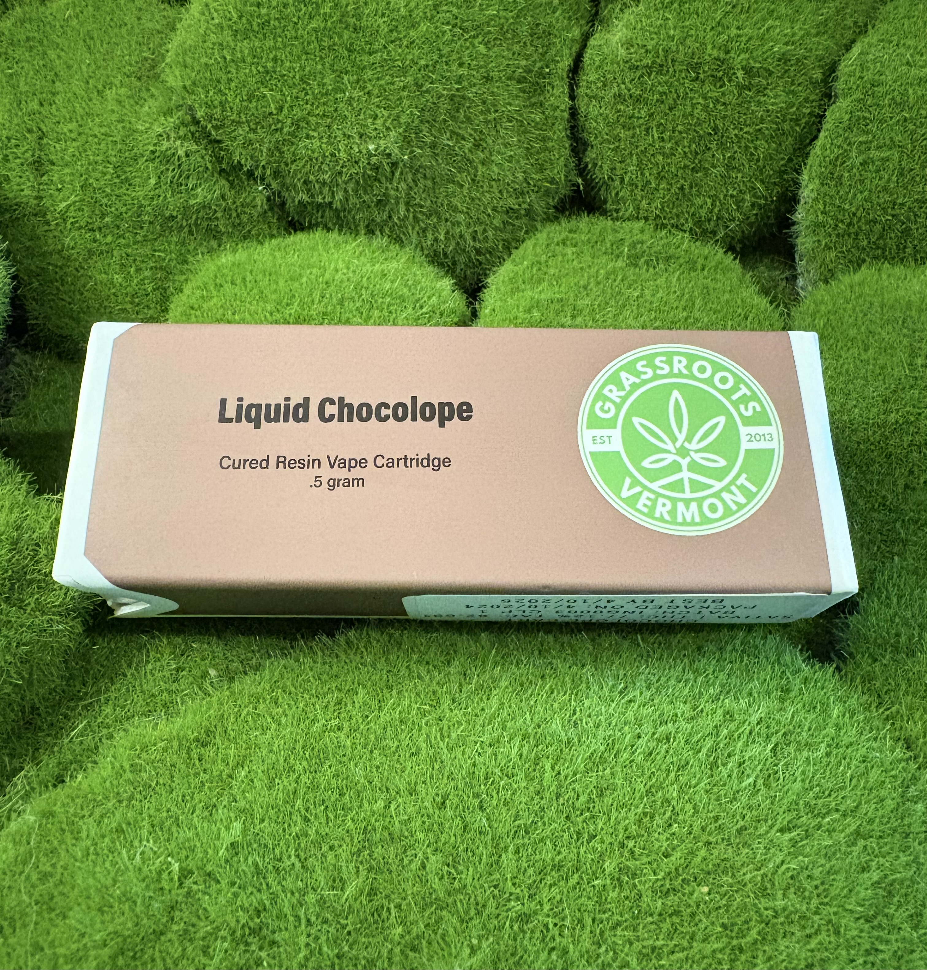 Photograph of product: Cured Resin Vape Cart | Chocolope | Grassroots Vermont