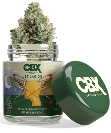 Photograph of product: CBX 3.5G JET LAG OG $75 | NON-CANNABIS ACCESSORY $50.5 | CANNABIS GOOD $5.5 | EXCISE TAX $1.05