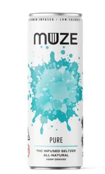 Photograph of product: MUZE Seltzer - Pure 12oz