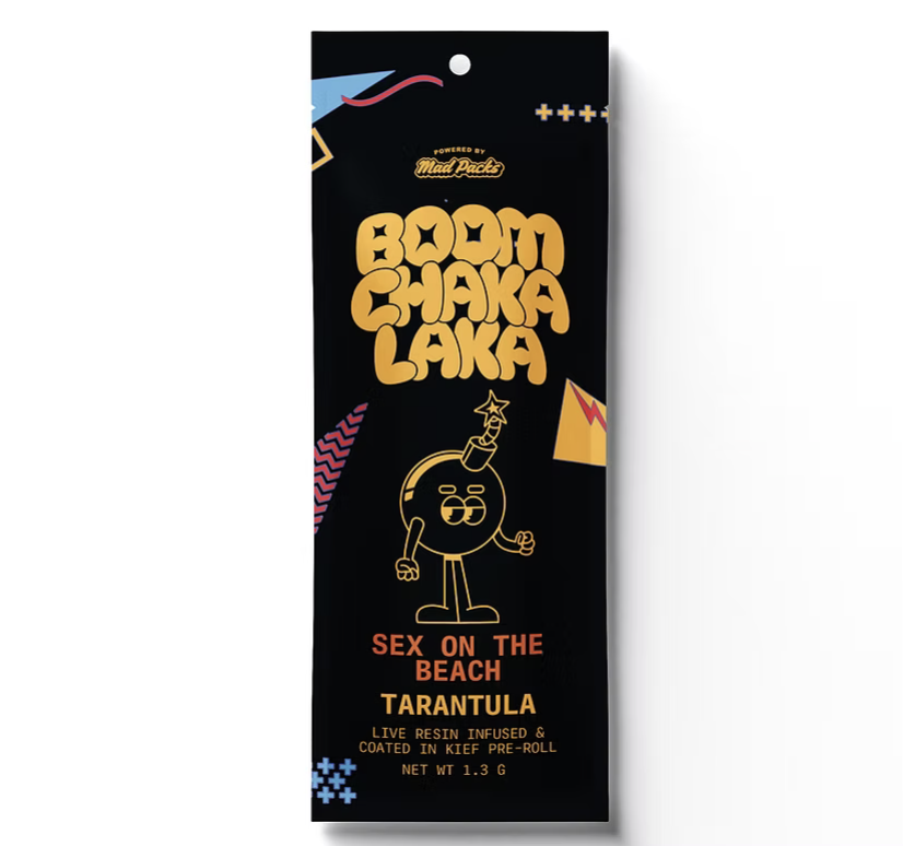 Photograph of product: MAD PACK | SEX ON THE BEACH | BOOM CHAKA LAKA | TARANTULA | 1.3G