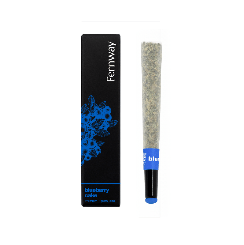 Photograph of product: Blueberry Cake: Terpene Infused Pre-roll