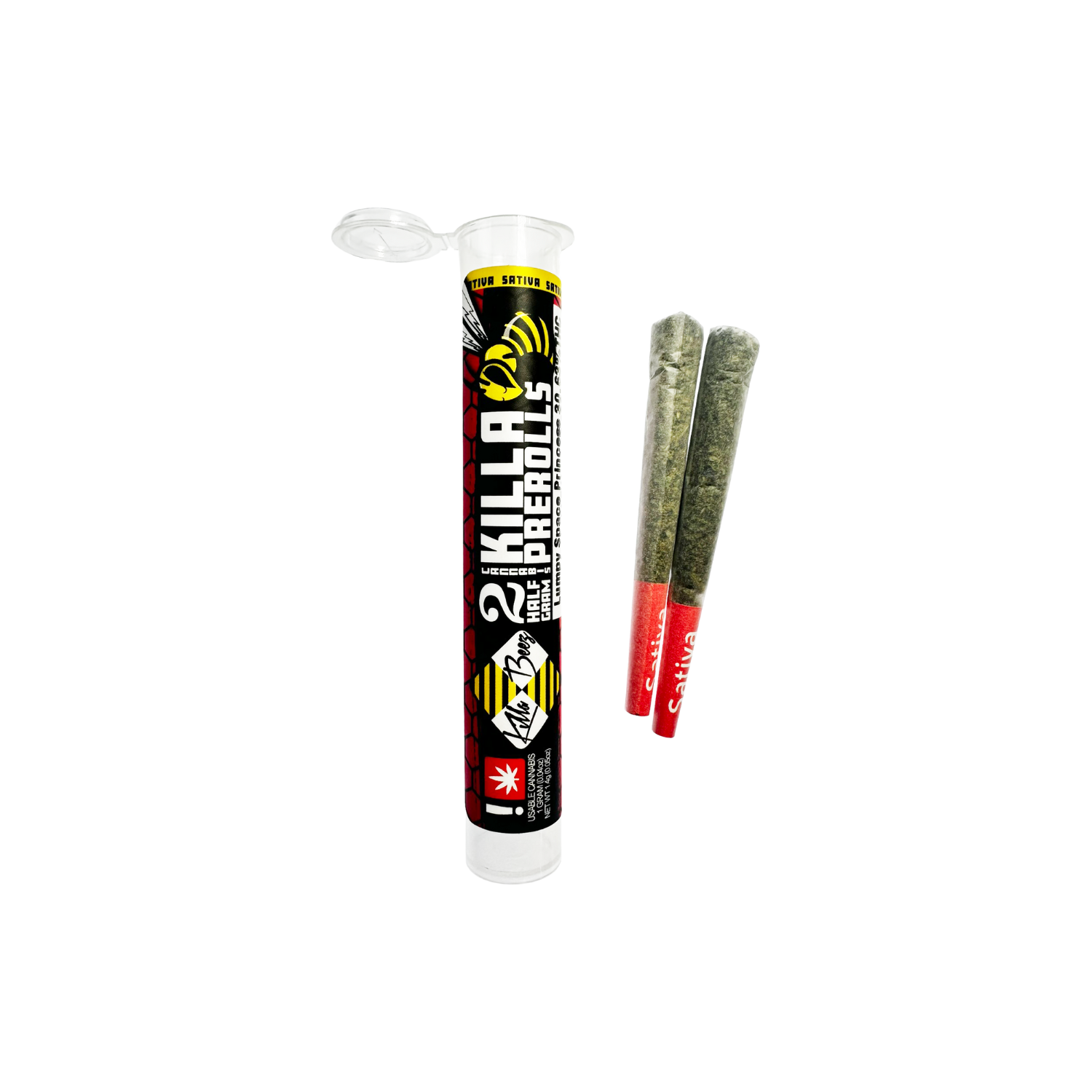 Photograph of product: Preroll | Killa Beez | Illemonatti (S) | .5g 2pk