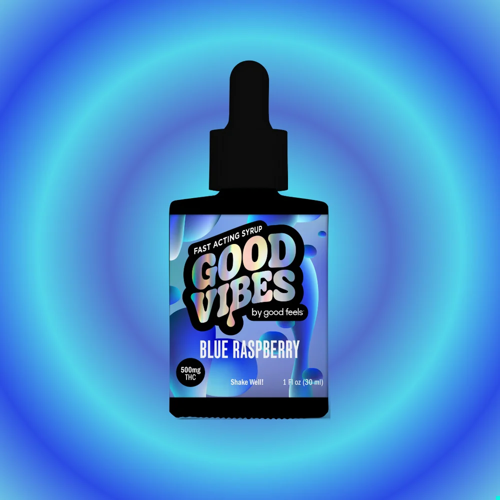 Photograph of product: Blue Raspberry Fast Acting Syrup Tincture