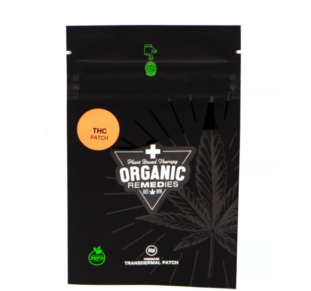 Photograph of product: Organic Remedies 1:4 (8mg TH-oui:33mg CBD) Transdermal Patch