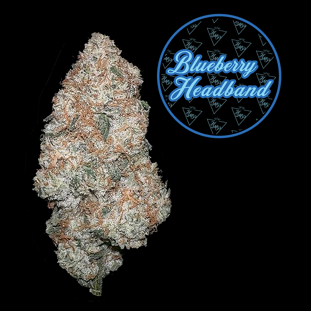 Photograph of product: Blueberry Headband Flower | 3.5g - Highmark Provisions