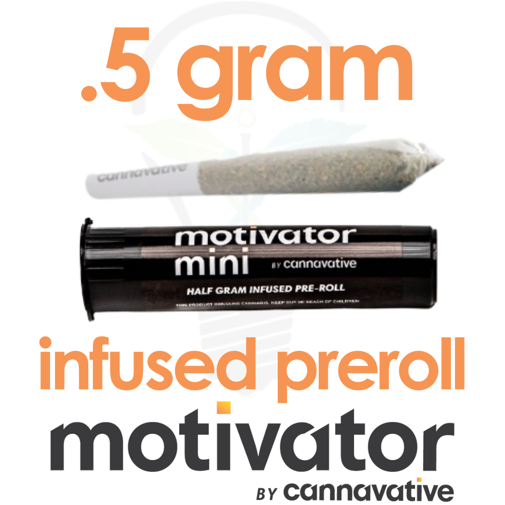 Photograph of product: CannaVative Head Train Mini Motivator Infused Pre-Roll 0.5g