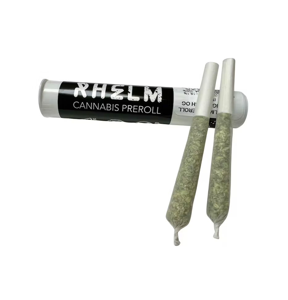 Photograph of product: Long Beach OG | 2x0.5g | Preroll Pack