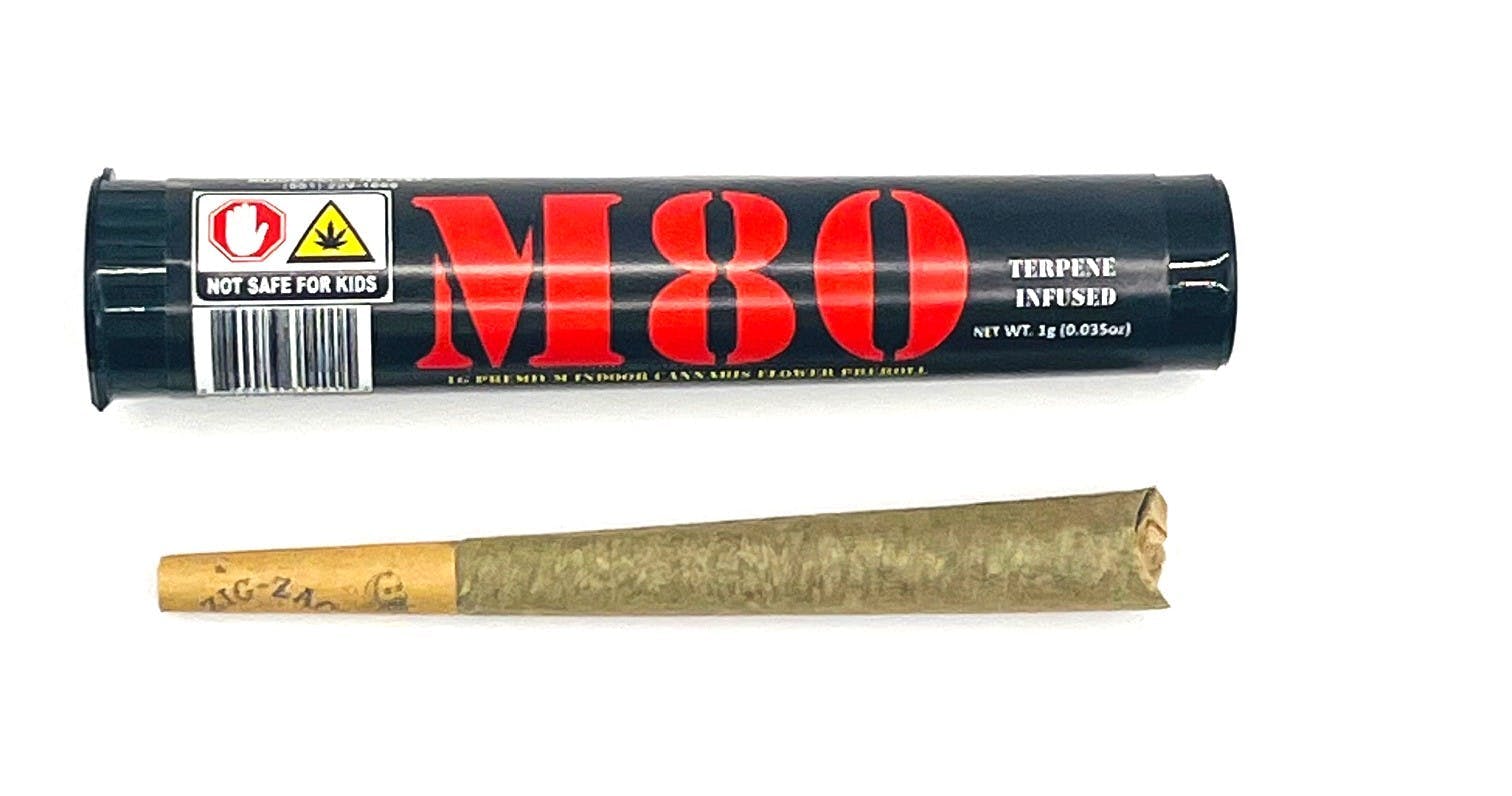Photograph of product: M80 Dynamite Stick Pre-Roll - 1g