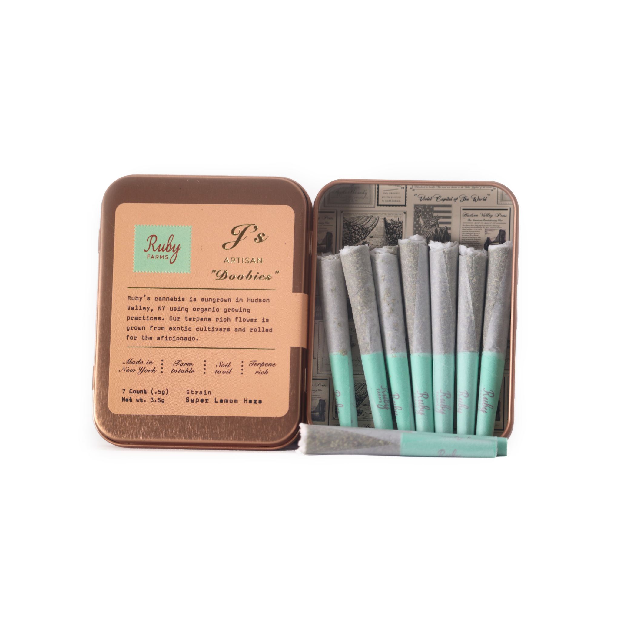 Photograph of product: Ruby Farms - Super Lemon Haze - 7pk Dogwalker Joints