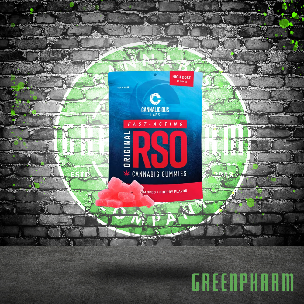 Photograph of product: Cannalicious Labs RSO Original Cherry Gummies 200mg