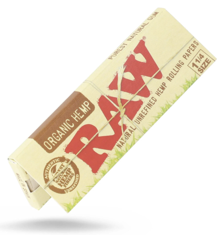 Photograph of product: RAW Hemp Organic 1 1/4" Rolling Papers