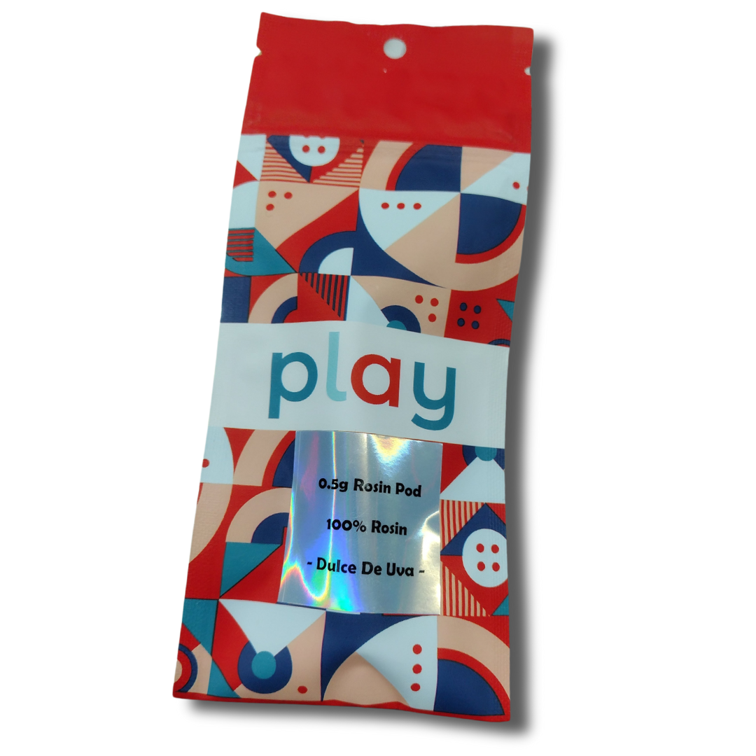 Photograph of product: Play .5G Live Rosin Pod Dulce De Uva