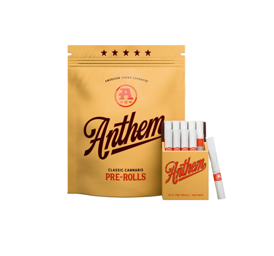 Photograph of product: Anthem | Hybrid Blend | Pre-Rolls 10PK 3.5g