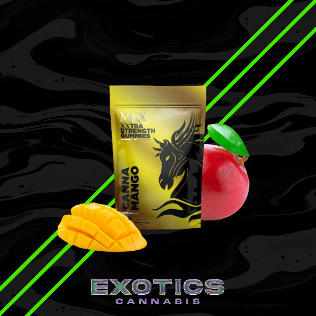 Photograph of product: MKX - Canna Mango Gummies 200mg (5/$20)