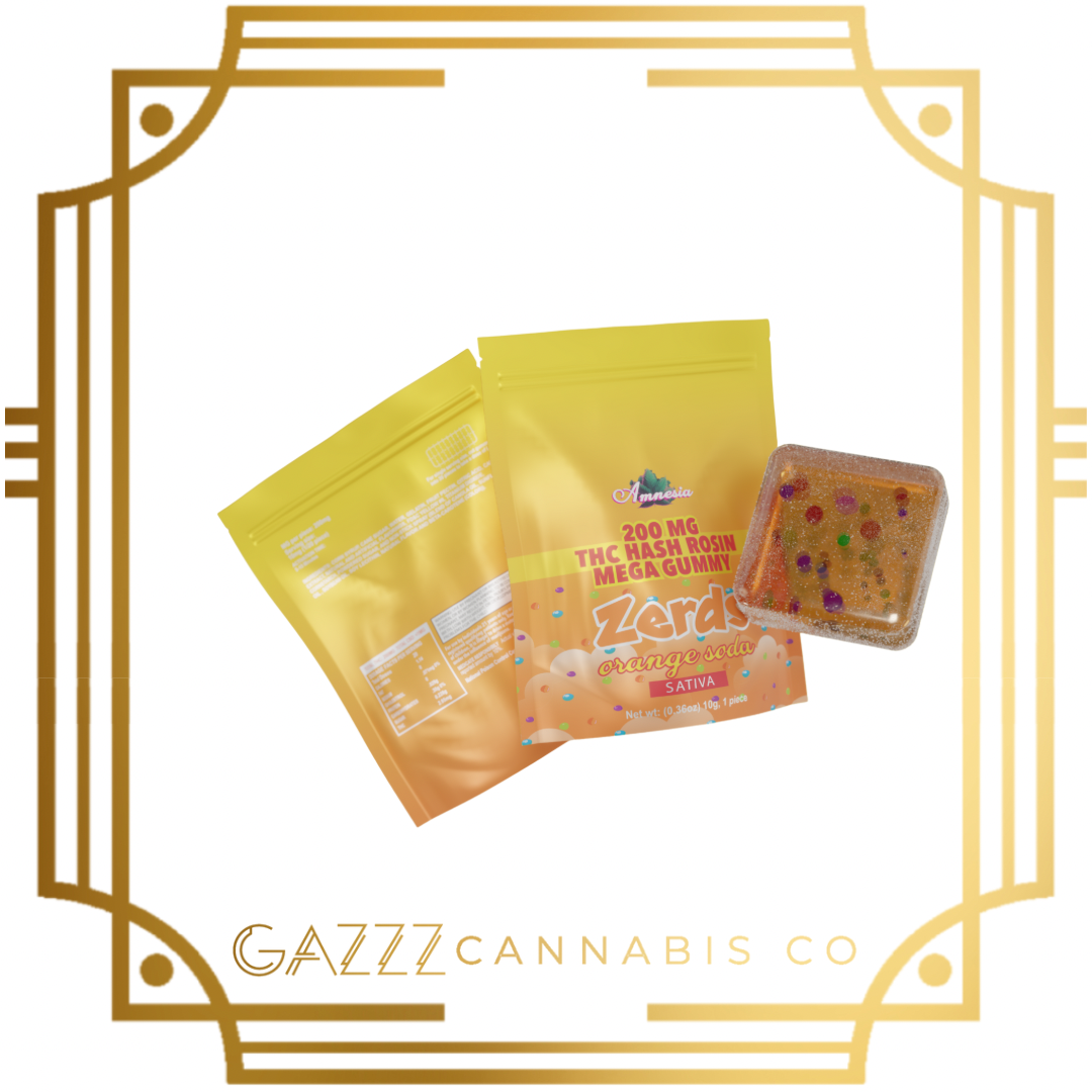 Photograph of product: Edible - Zerds | Mega Gummy 200mg | 1-Pck - Orange Soda