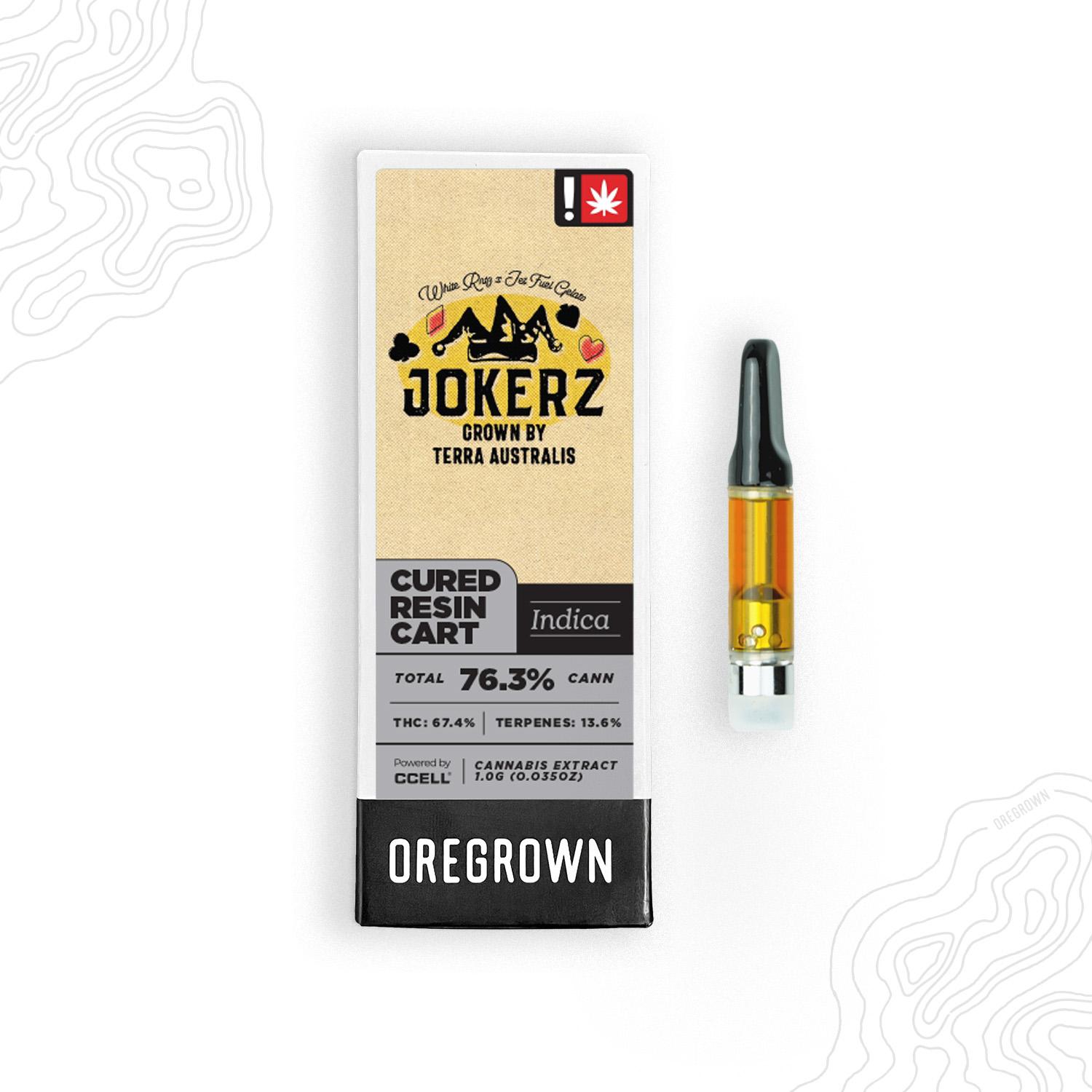 Photograph of product: Oregrown | Jokerz Cured Caviar Cartridge