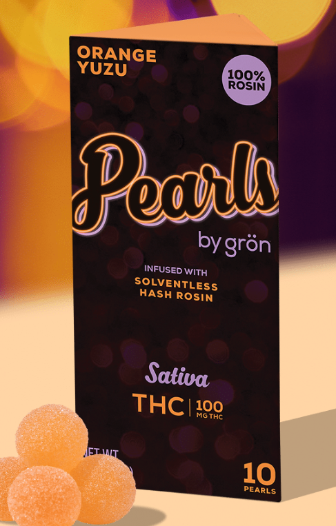 Photograph of product: Grn | Orange Yuzu Live Rosin | 10pk/100mg