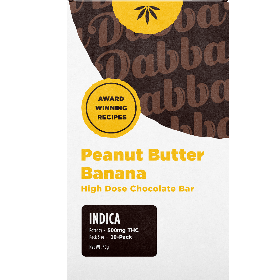 Photograph of product: DABBA - 500mg PEANUT BUTTER & BANANA - 10-PACK