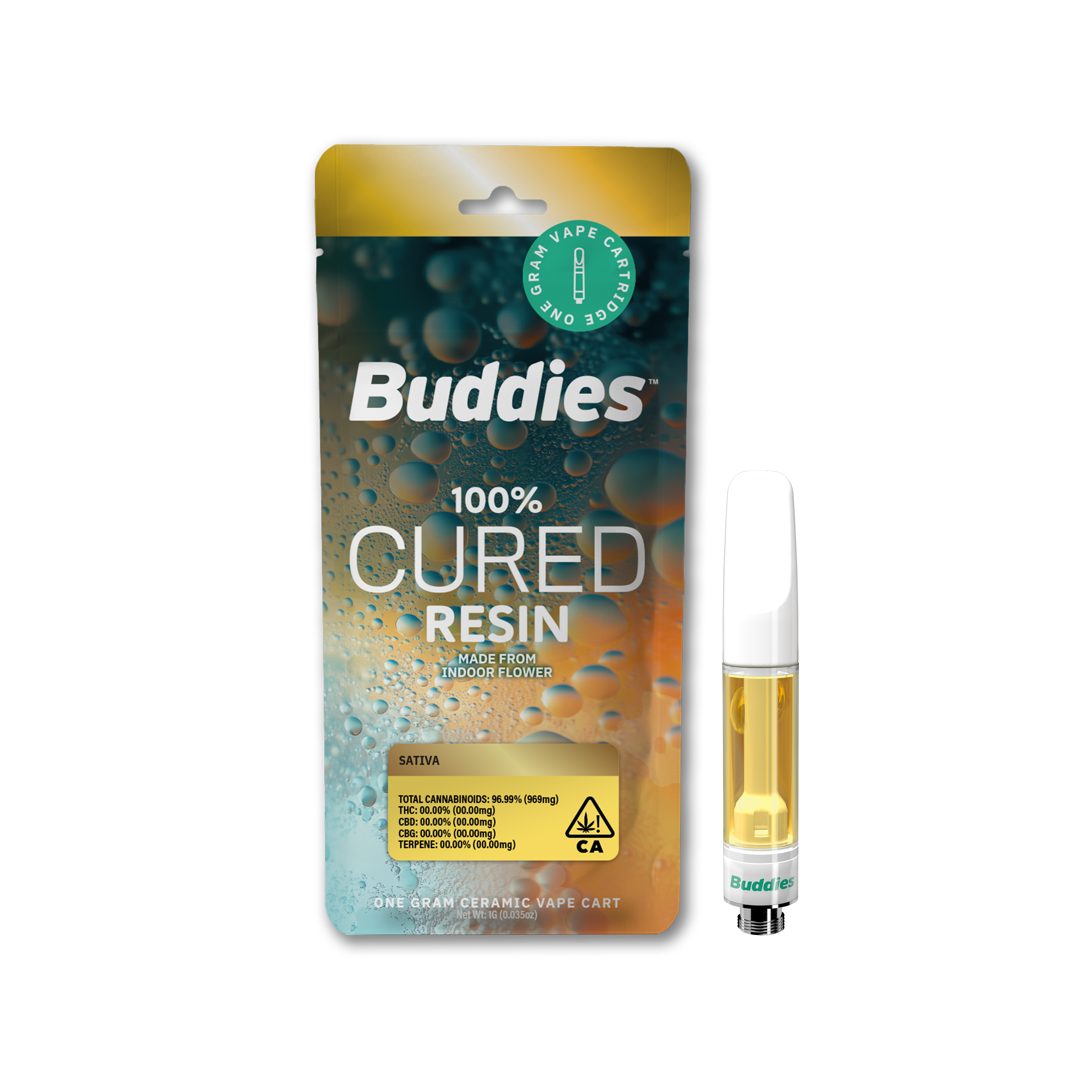 Photograph of product: BLUE MAGIC CURED RESIN CART - 1 G