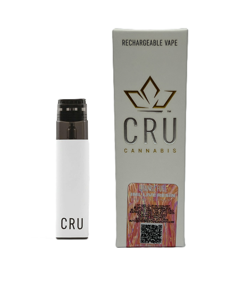 Photograph of product: CRU | Orange Fuel | Live Resin All-In-One Vape 1ML