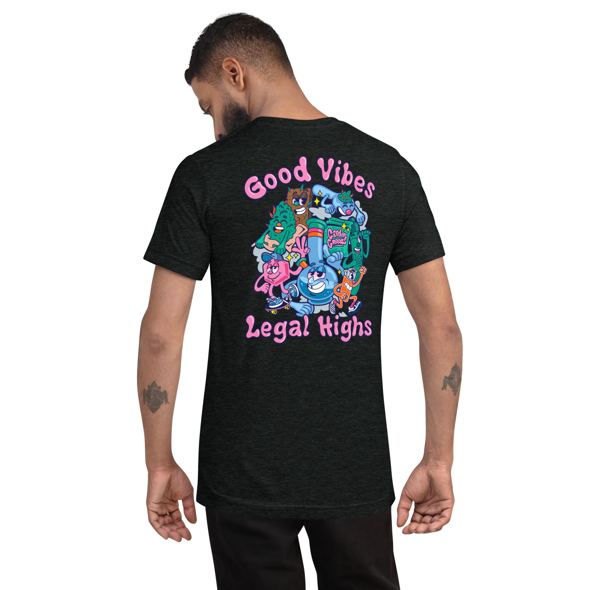 Photograph of product: Monteverde Good Vibes Charcoal Black Tee $25