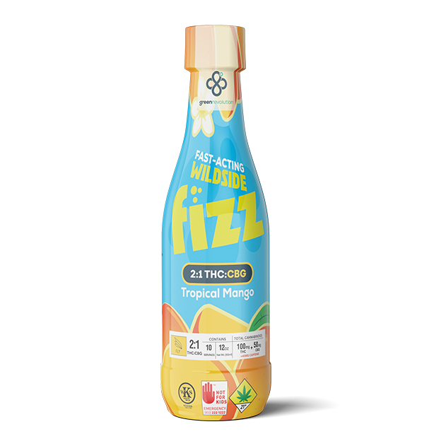 Photograph of product: Tropical Mango Wildside Fizz [100mg TH-oui + 50mg CBG]