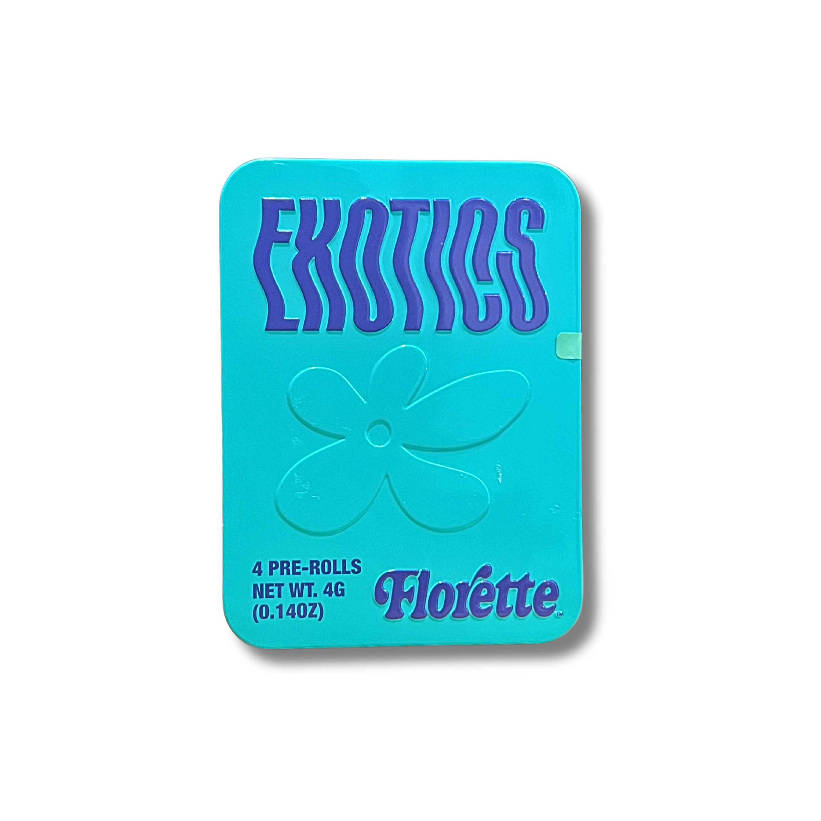 Photograph of product: Florette - Brain Dead Exotics Prerolls 4pk - 4g