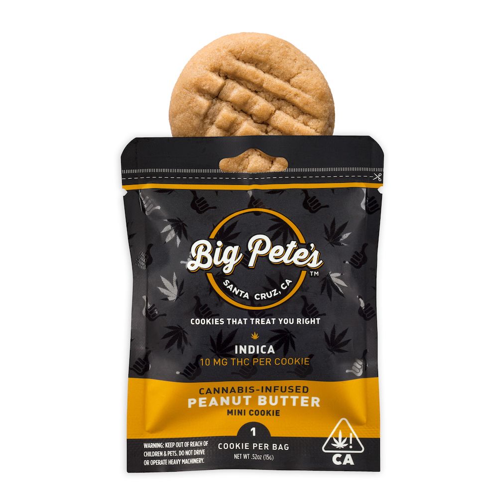 Photograph of product: Big Pete's Peanut Butter Extra Strength Single Oui'd Cookie 100mg