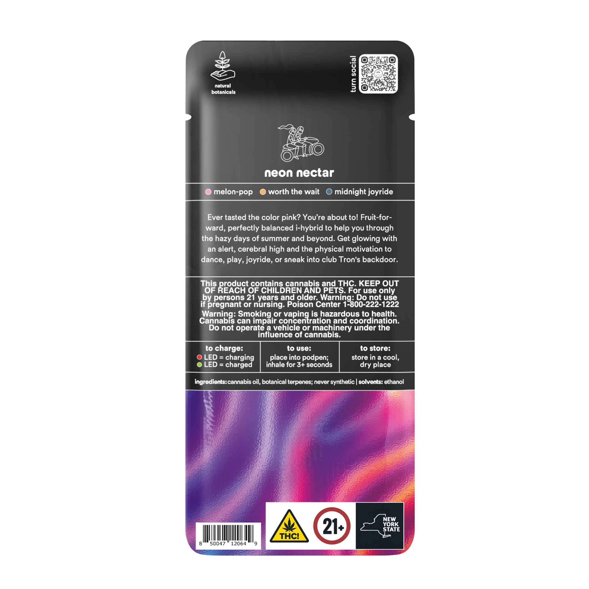 Photograph of product: TURN | NEON NECTAR | Oui'd-HYBRID | 1G POD