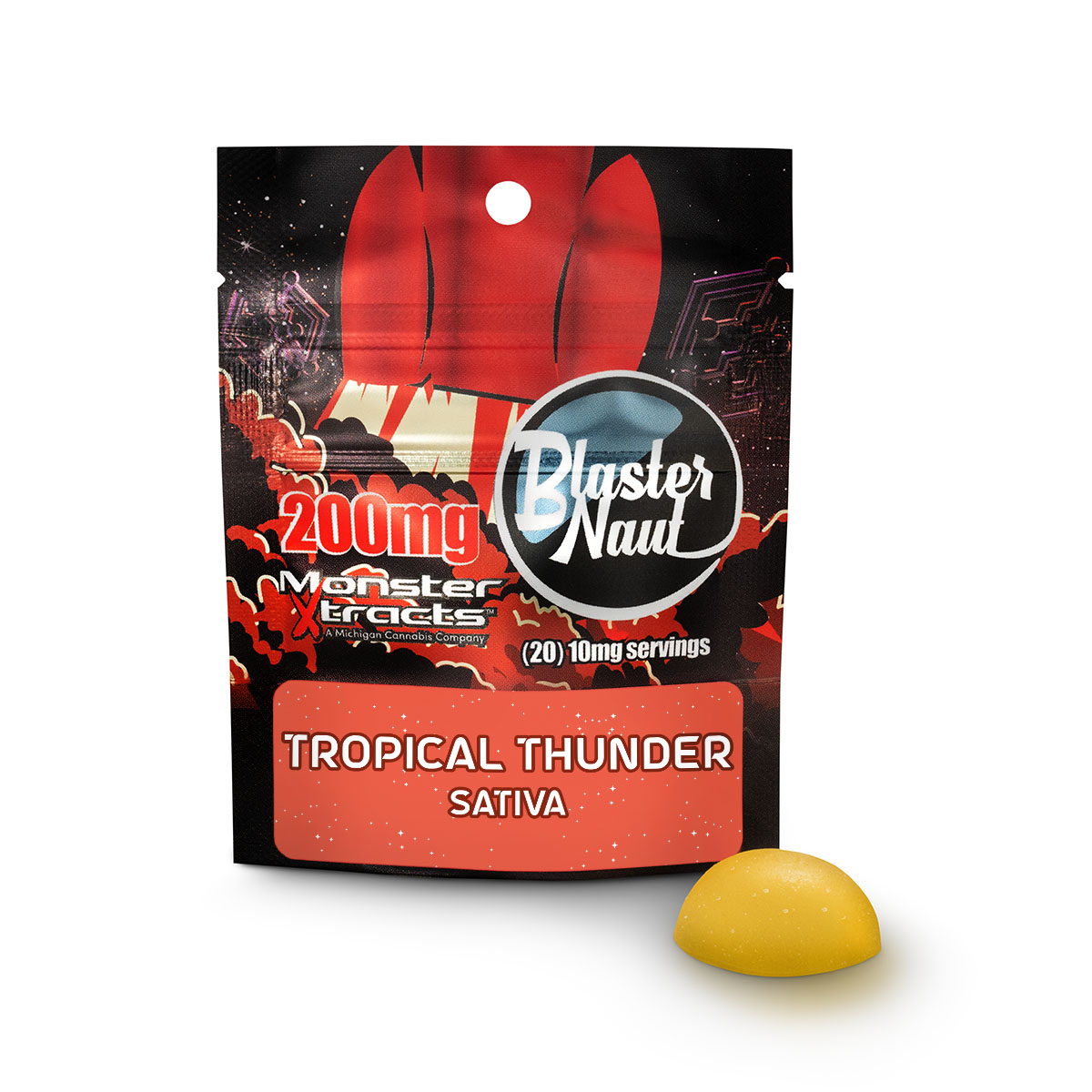 Photograph of product: Tropical Thunder Blaster Naut | 200MG Gummy