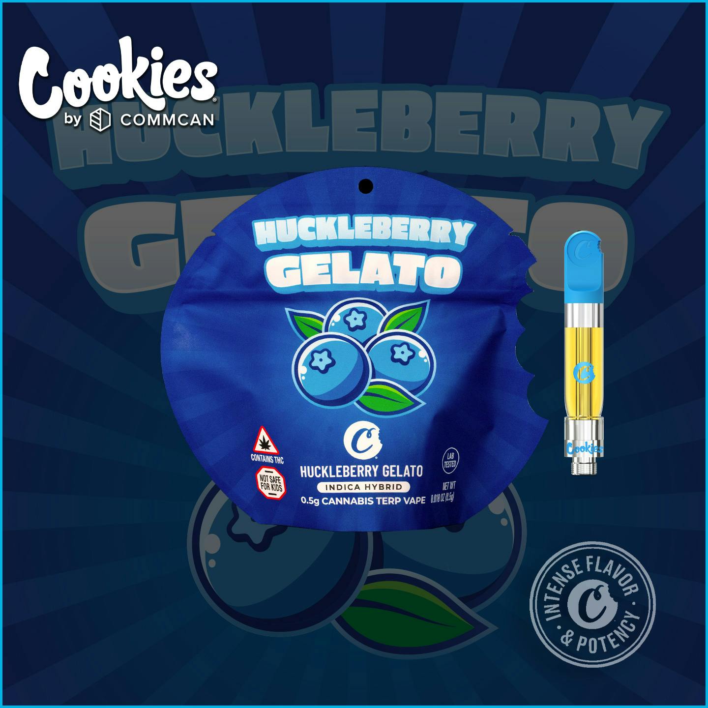 Photograph of product: Huckleberry Gelato Terp Cartridge
