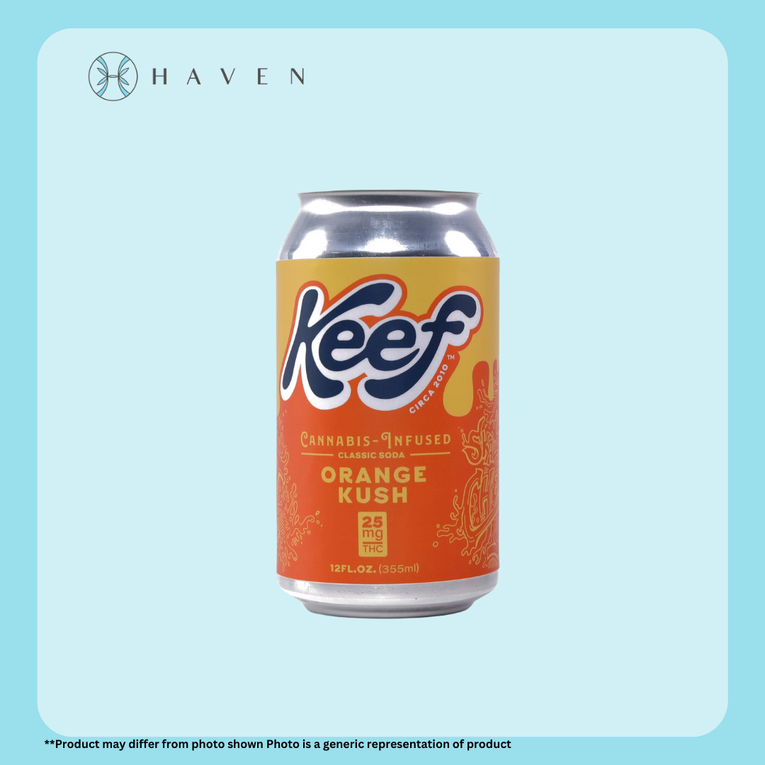 Photograph of product: 10mg Orange Kush Soda | Keef