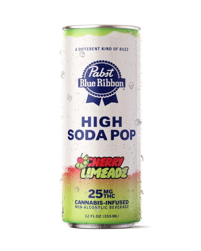 Photograph of product: Pabst High Soda 25mg Cherry Limeade