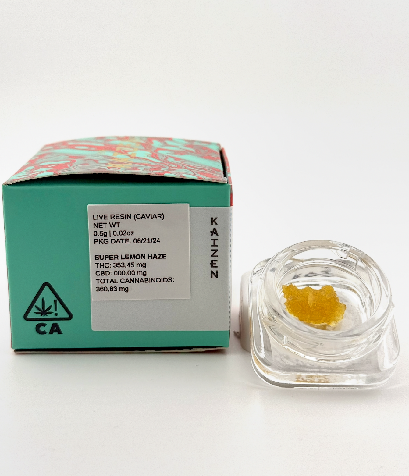 Photograph of product: Lemon Biscotti (S) Live Resin DIAMOND SAUCE 1g - Kaizen Extracts