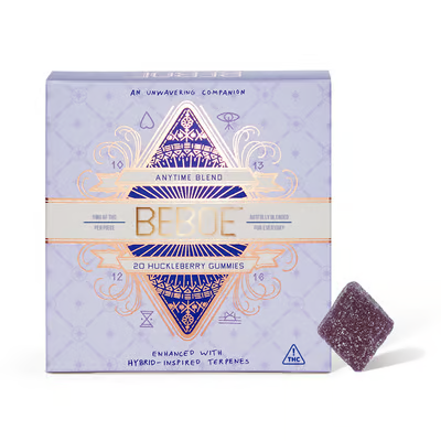 Photograph of product: Huckleberry | Anytime | Gummies | 100MG