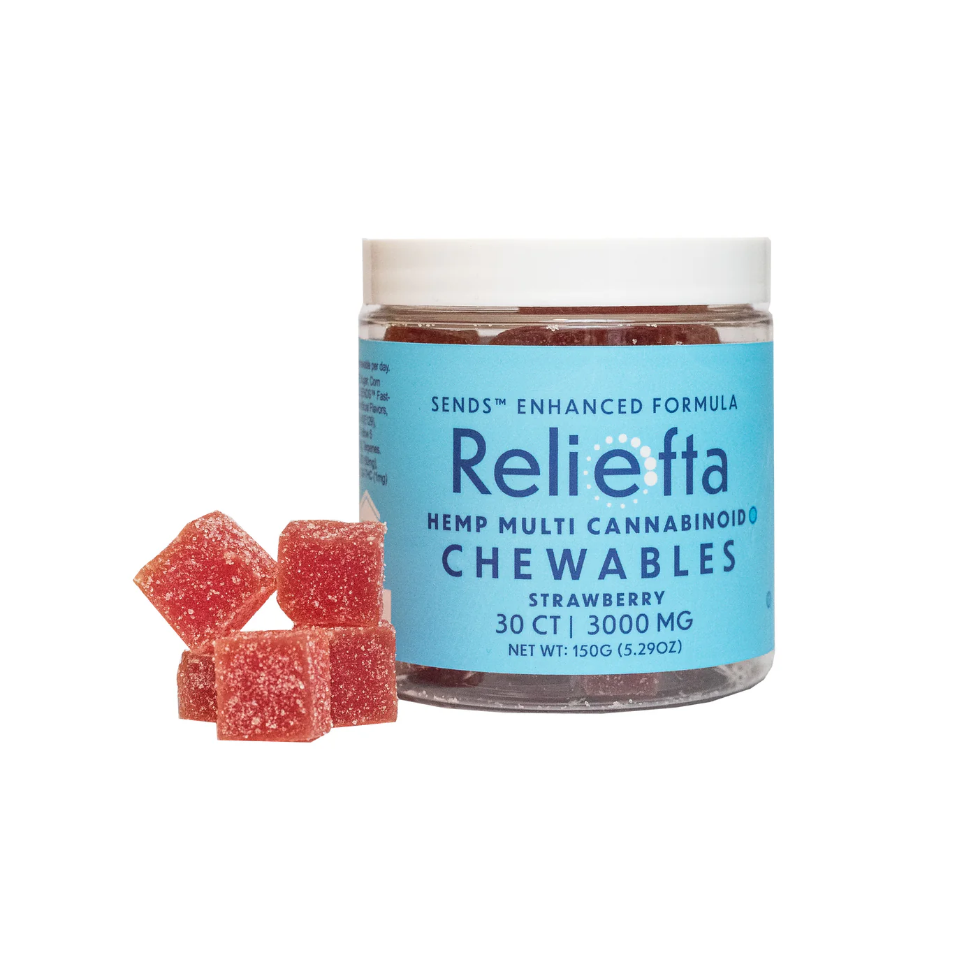 Photograph of product: Reliefta - Strawberry CBD 30ct Gummies