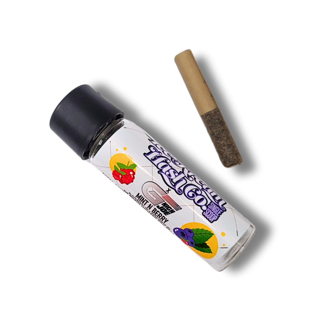 Photograph of product: Mint N Berry - Rosin Infused Pre-roll - 0.5g