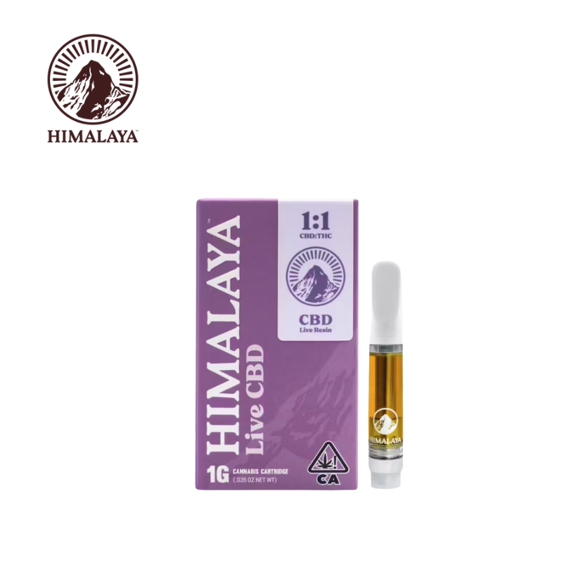 Photograph of product: 1:1 CBD 1G LIVE RESIN SAUCE CARTRIDGE