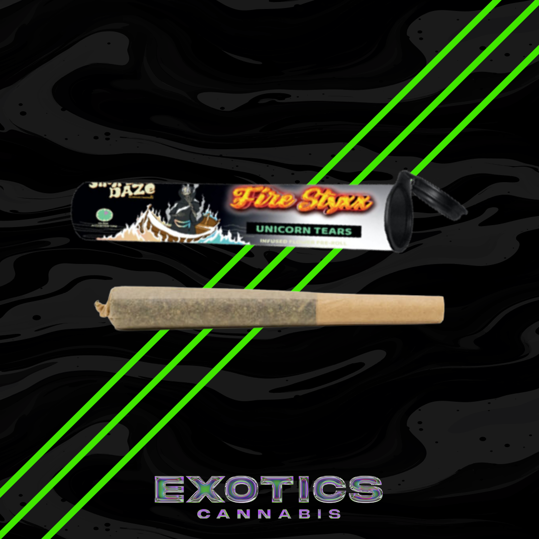 Photograph of product: Fire Styxx - Unicorn Tears Infused Pre-roll (5/$20)