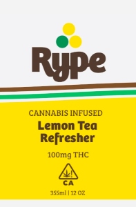 Photograph of product: Lemonade Ice Tea 100mg 12oz. Drink - Rype