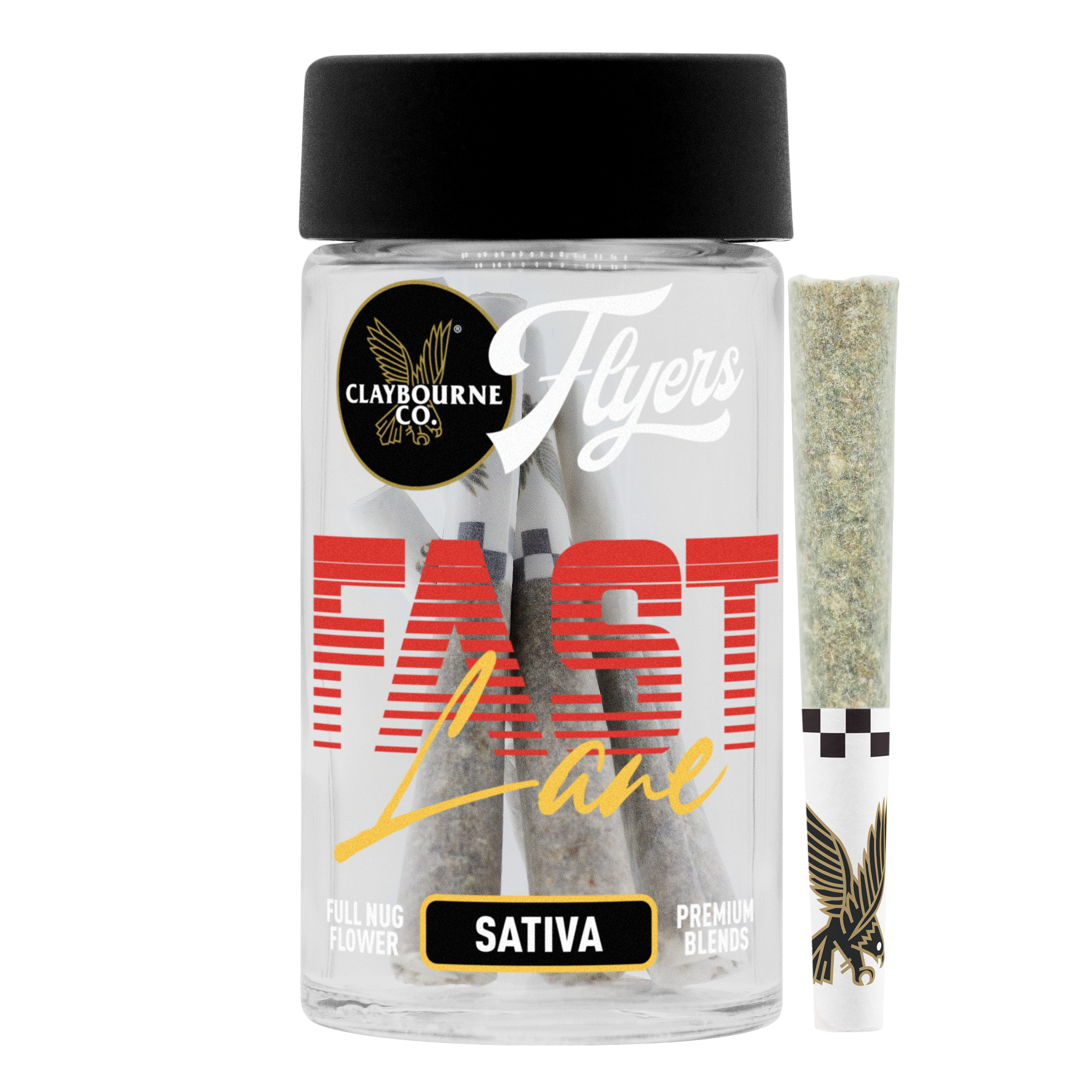 Photograph of product: Claybourne Co. Flyers Full Flower Fast Lane (S) Multipack 0.5g 7pk