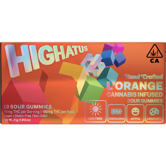 Photograph of product: HIGHATUS - L'ORANGE SOUR GUMMY