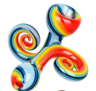 Photograph of product: Swirling Wonder Wig Wag Hand Pipe (3.5")