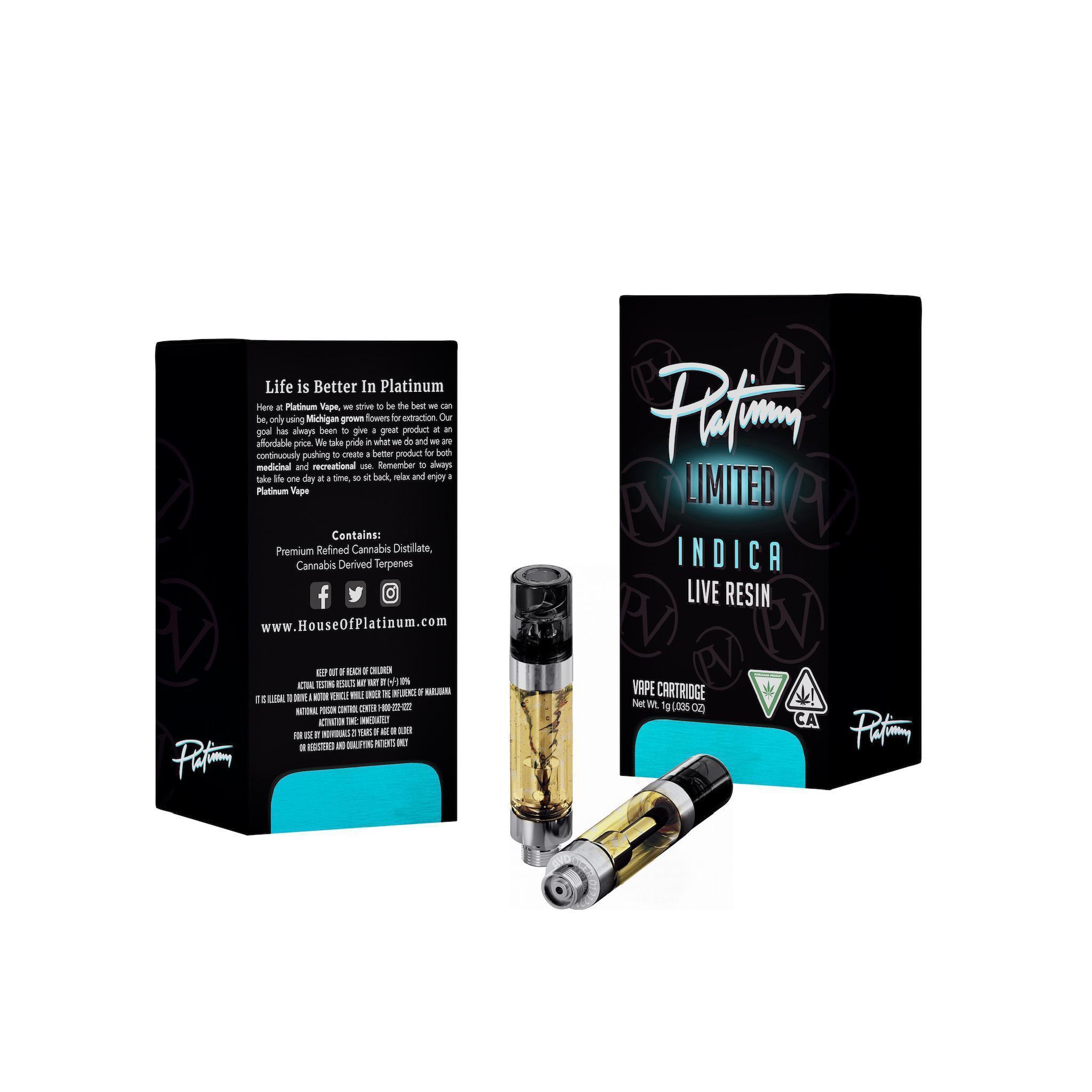 Photograph of product: GMO Live Resin 510 Cartridge