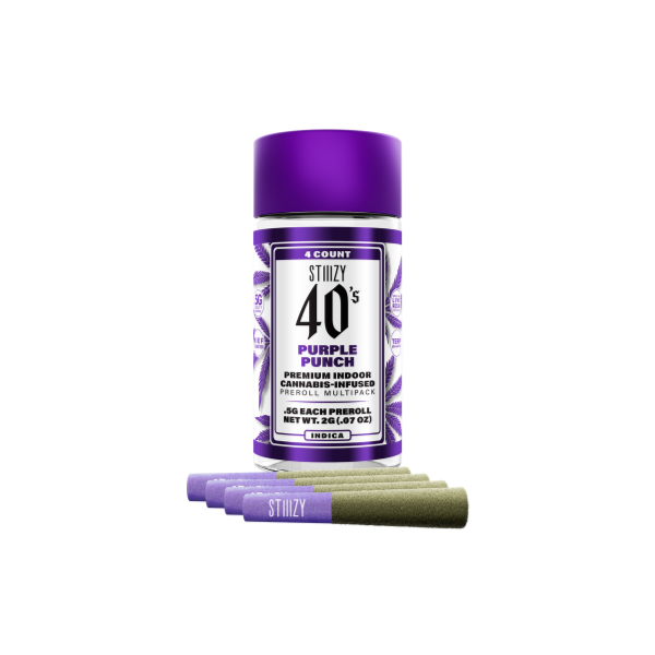 Photograph of product: 40's Purple Punch Infused Preroll 4pk
