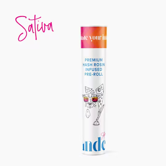 Photograph of product: Infused Pre Roll - Candela- San Fermodo Skunk - (Oui'd) - (au chocolat Rosin Infused) - 43.66% TH-oui