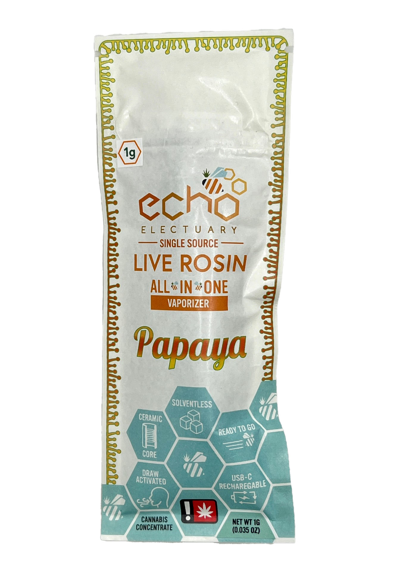 Photograph of product: Echo Electuary - Papaya AIO ROSIN Cart