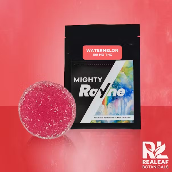 Photograph of product: Mighty Rayne | Gummy | Watermelon | 1pk 100mg