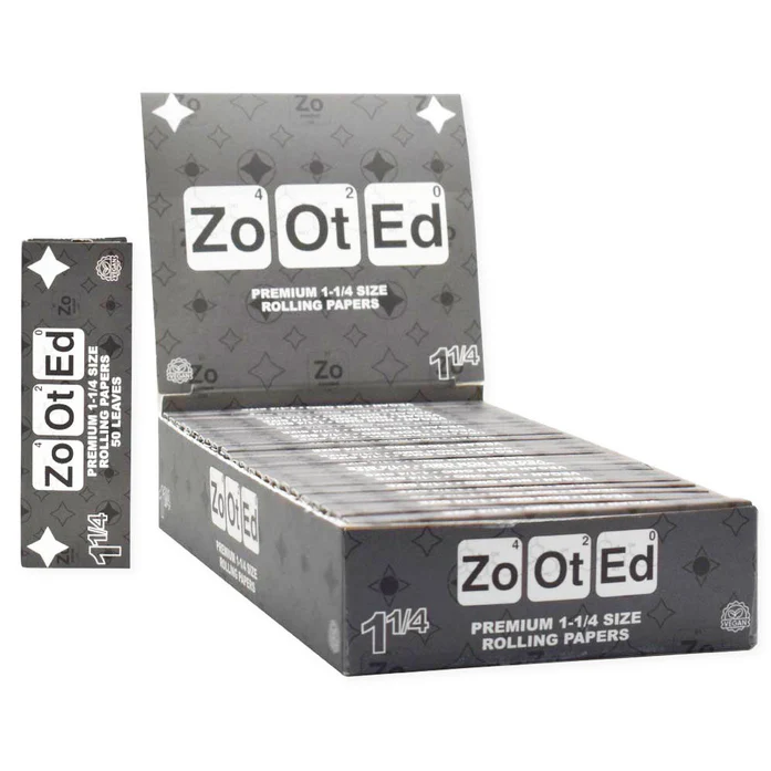 Photograph of product: Zooted | Natural Rolling Papers | 1 1/4 Inch